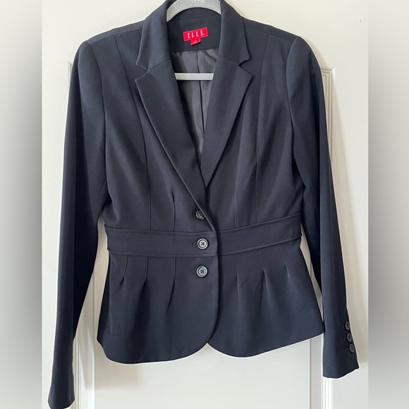 Elle Rich Black Tailored Blazer Jacket Women’s size 6 - Picture 9 of 14